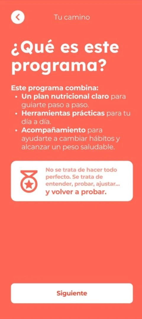 Contenido de una etapa