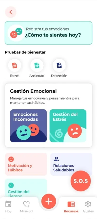 Hub de bienestar mental
